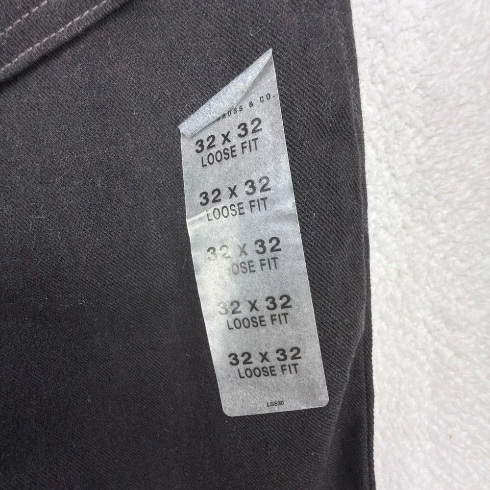 Vintage Levis 560 Loose Fit Tapered Leg Jeans Mens 32x32 Black Denim NWT NOS